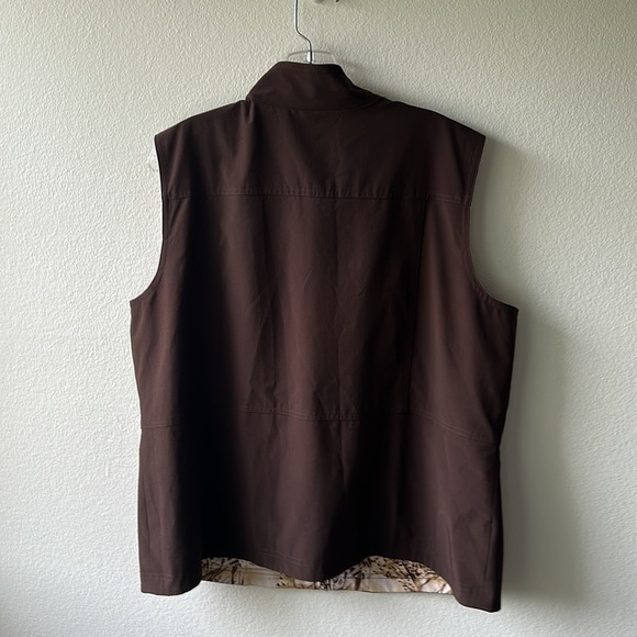 Chico's Vest Reversible animal print brown tones size 3 or size 16 - Picture 5 of 13